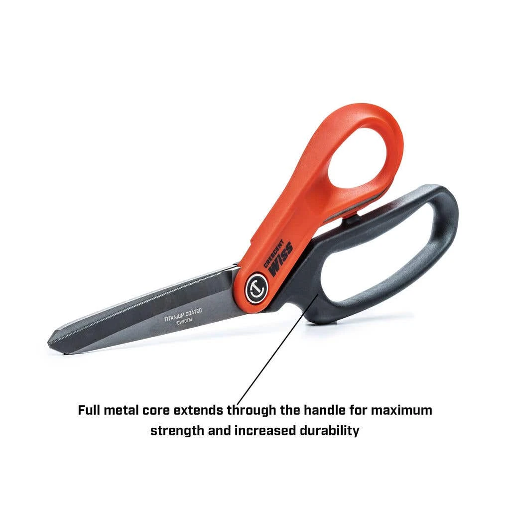 Crescent Wiss Heavy-Duty Titanium Coated Tradesman Shears 10" 250mm 4 Crescent Wiss Heavy-Duty Titanium Coated Tradesman Shears 10" 250mm - Image 4