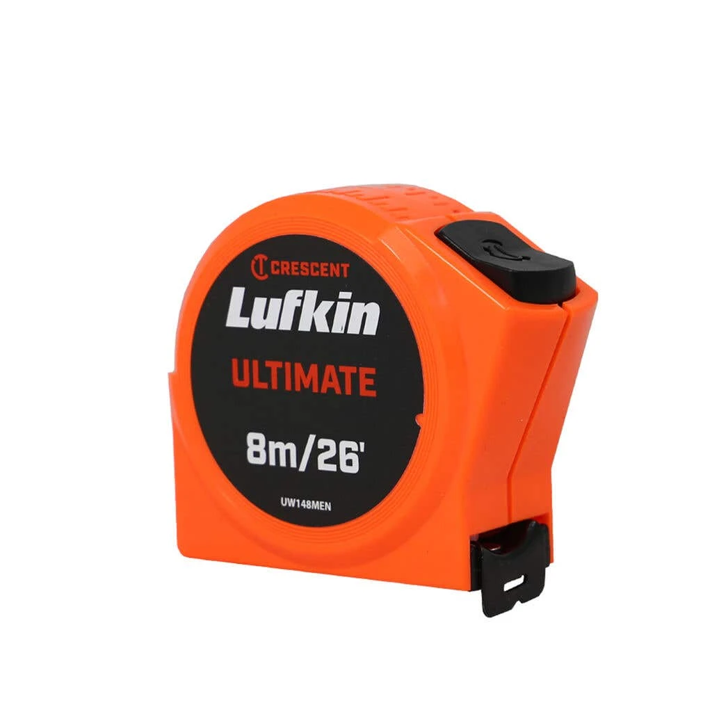 Crescent Lufkin Ultimate Tape Measure 8m/26' X 25mm 1 Crescent Lufkin Ultimate Tape Measure 8m/26' X 25mm
