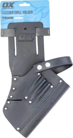 Ox Leather Drill Holder Black