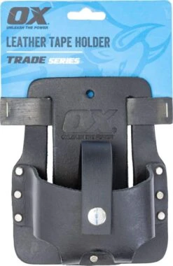 Ox Trade Leather Tape Holder Black