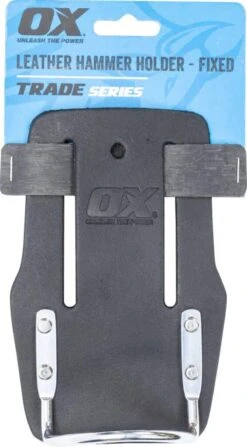 Ox Leather Hammer Holder Fixed Black