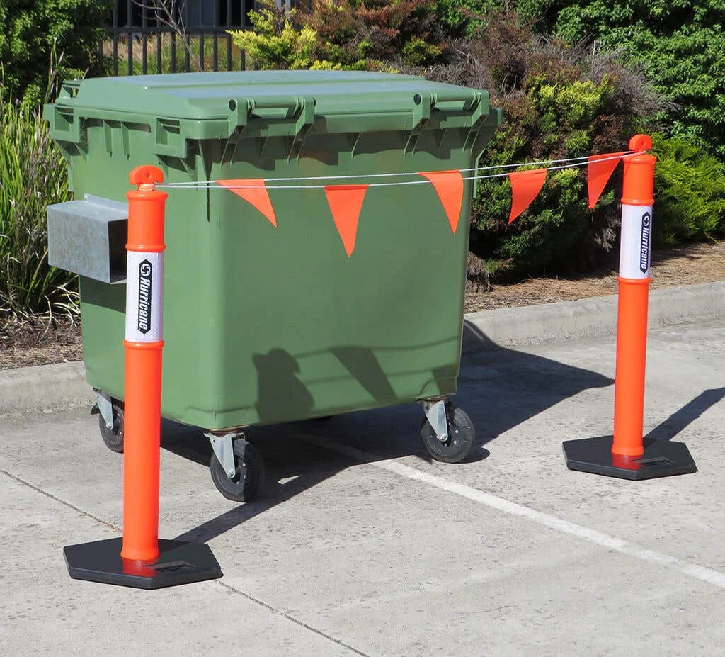 Hurricane Safety Hi-Vis Bunting Flags Orange 30m 2 Hurricane Safety Hi-Vis Bunting Flags Orange 30m - Image 2