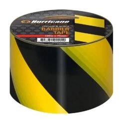 Hurricane Safety Barrier Tape Yellow/Black 75mm X 100m