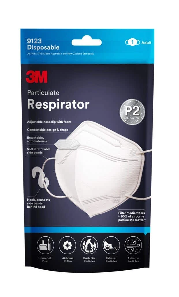 3M Particulate Face Mask 9123 - 5 Pack 1 3M Particulate Face Mask 9123 - 5 Pack