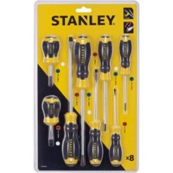 Stanley Cushion Grip Screwdriver Set - 8 Piece