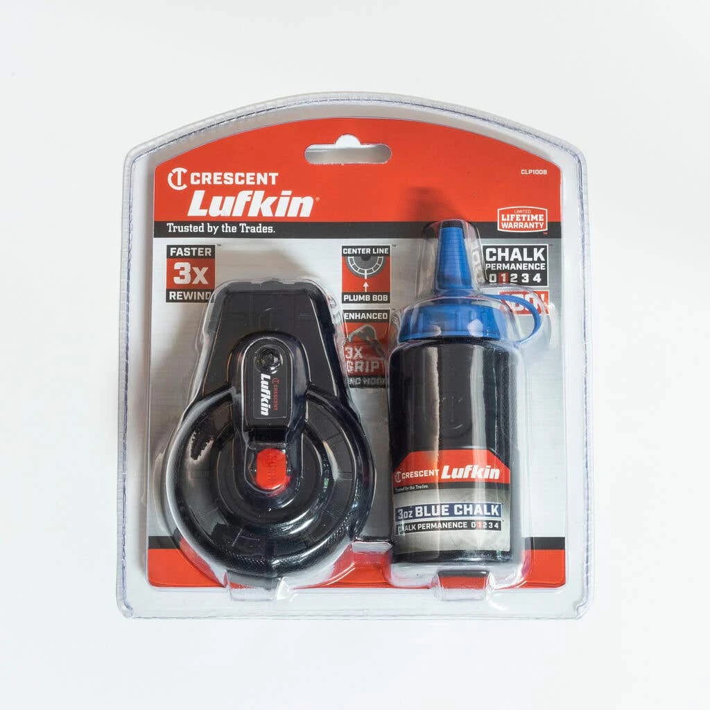 Crescent Lufkin 30m/100' 3:1 Chalk & Reel With Blue Chalk 1 Crescent Lufkin 30m/100' 3:1 Chalk & Reel With Blue Chalk