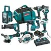 Makita 18V Brushless Combo Kit - 8 Piece DLX8046GX1