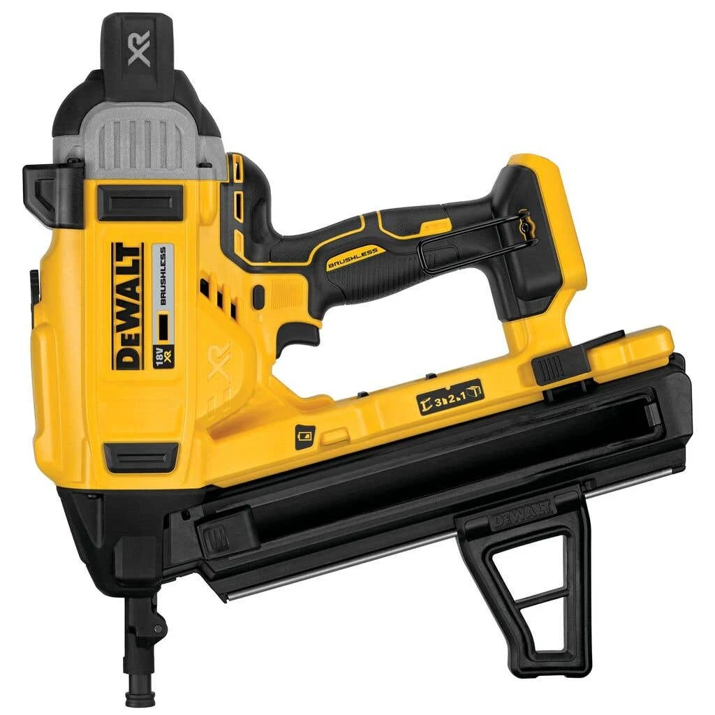 DEWALT 18V XR Li-ion Cordless Brushless Concrete Angled Nailer Skin 1 DEWALT 18V XR Li-ion Cordless Brushless Concrete Angled Nailer Skin
