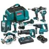 Makita 18V Brushless Combo Kit - 8 Piece DLX8046TX1