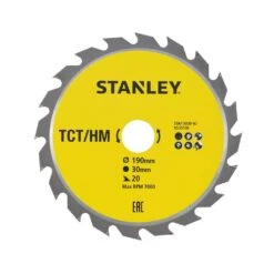 Stanley Circular Saw Blade Tungsten Carbide Tipped 190 X 30mm 20T