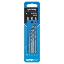 Sutton Tools Metric Viper Drill Bit Refill Set 1.5-5mm - 5 Piece