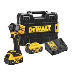 DEWALT 18V 5.0Ah XR Li-ion Cordless Brushless 1/2" Pin Detent Impact Wrench Kit DCF922P2T-XE