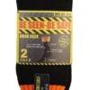 Be Seen-Be Safe Work Socks Bamboo Black/Fluro Orange S11-14 - 2 Pack