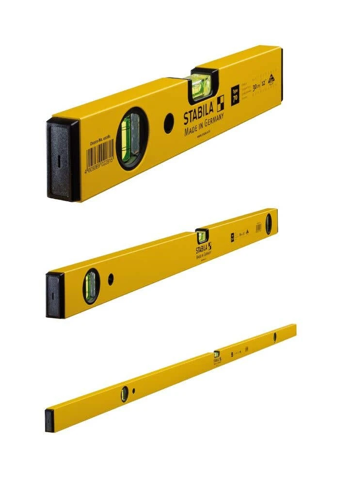 Stabila Level Spirit 70 Series 180/60/30cm - 3 Piece 1 Stabila Level Spirit 70 Series 180/60/30cm - 3 Piece