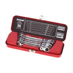 Sidchrome Flex-Head Geared Spanners Metric Set - 5 Piece