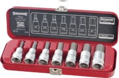 Sidchrome A/F 3/8″ Drive In-Hex Socket Set - 7 Piece