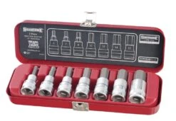 Sidchrome 1/2″ Drive In-Hex Socket Set Metric - 7 Piece