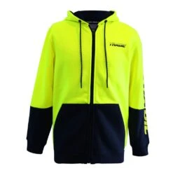 Tradie Hoodie Mens Hi-Vis Splice Yellow/Navy