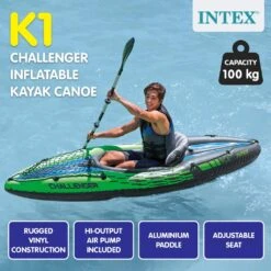 Intex K1 Challenger Inflatable Kayak -Tool Promotional Store 6970420 9 2