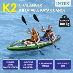 Intex K2 Challenger Inflatable 2 Seater Kayak -Tool Promotional Store 6970438 1 2