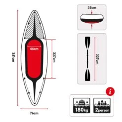Intex K2 Challenger Inflatable 2 Seater Kayak -Tool Promotional Store 6970438 5 2