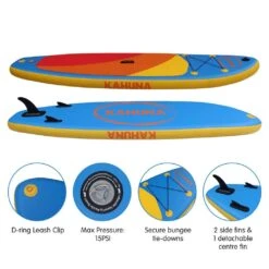 Kahuna Stand Up 10 Feet Paddle Board Inflatable With Accessories -Tool Promotional Store 6970529 3 1