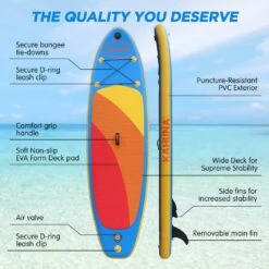 Kahuna Stand Up 10 Feet Paddle Board Inflatable With Accessories -Tool Promotional Store 6970529 6 1