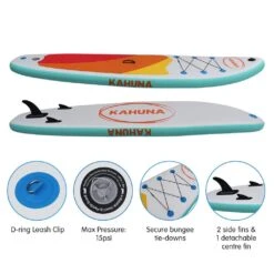 Kahuna Stand Up Paddle Board Inflatable With Accessories 3.35m -Tool Promotional Store 6970545 3