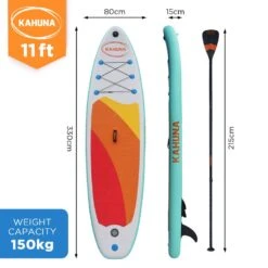 Kahuna Stand Up Paddle Board Inflatable With Accessories 3.35m -Tool Promotional Store 6970545 4