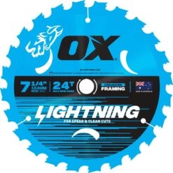 Ox Pro Lightning Circular Saw Blade 24T 7 1/4"