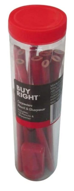 Buy Right® 10 Piece Carpenter Pencils With Sharpener