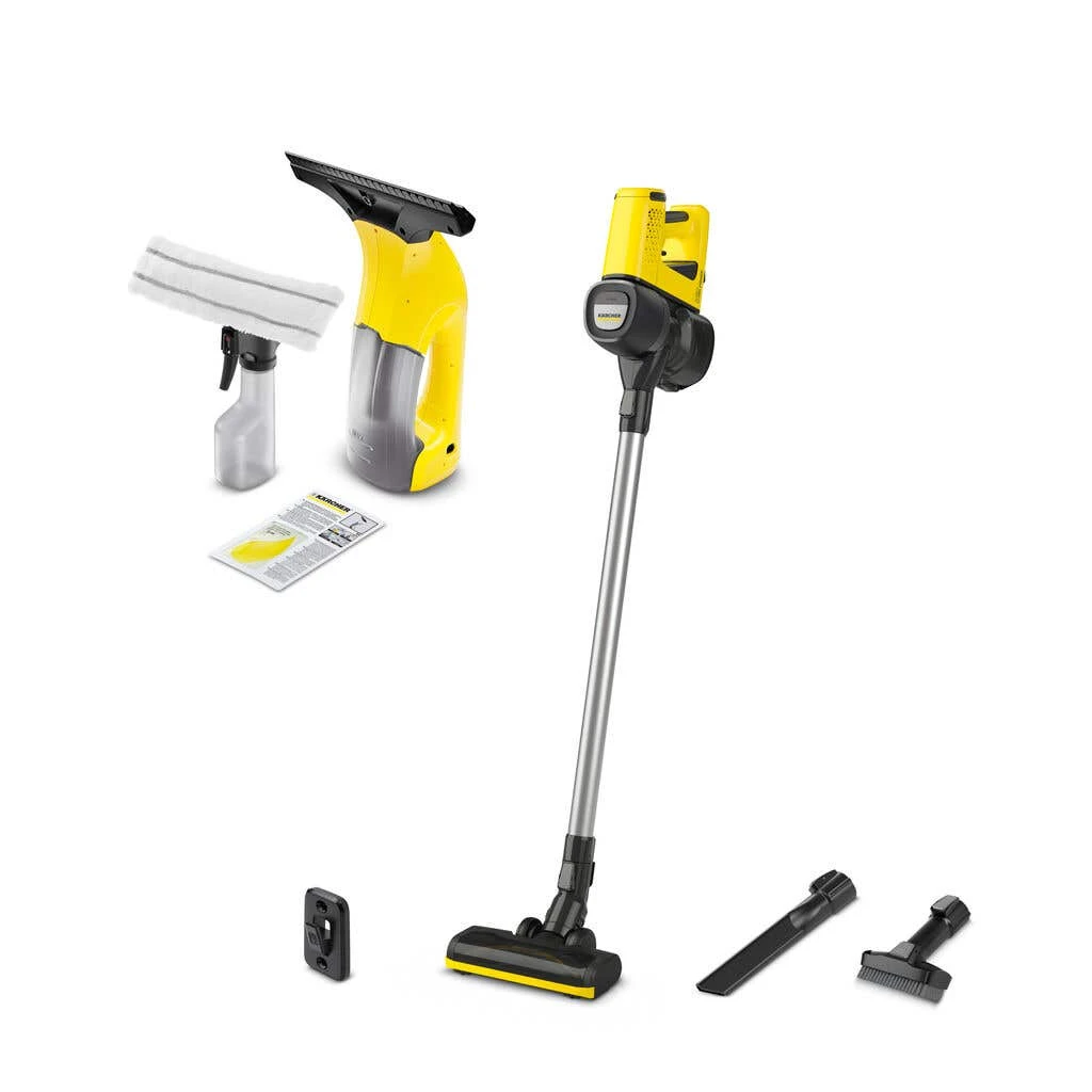 Karcher VC4 Stick Vacuum & WV1 Window Vacuum Bundle 1 Karcher VC4 Stick Vacuum & WV1 Window Vacuum Bundle
