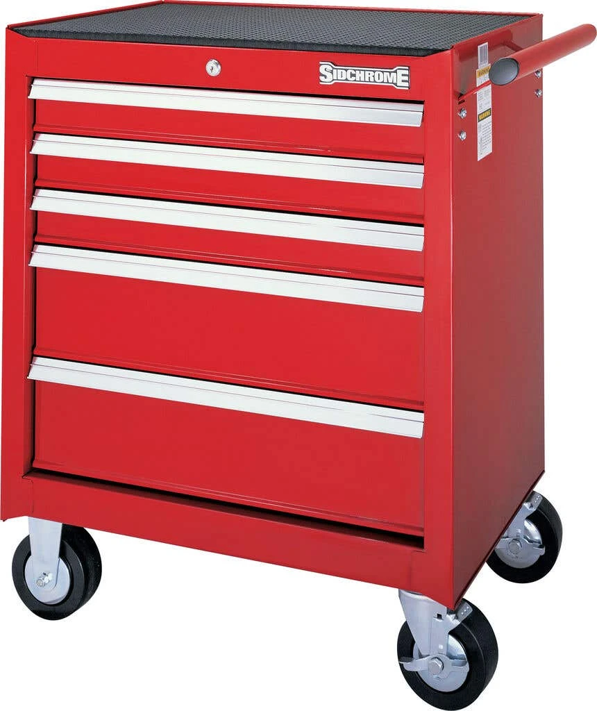 Sidchrome 5 Drawer Roller Cabinet Tool Box 1 Sidchrome 5 Drawer Roller Cabinet Tool Box