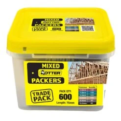 Window Packers Mixed Bucket 75mm Bx600 W Pencils