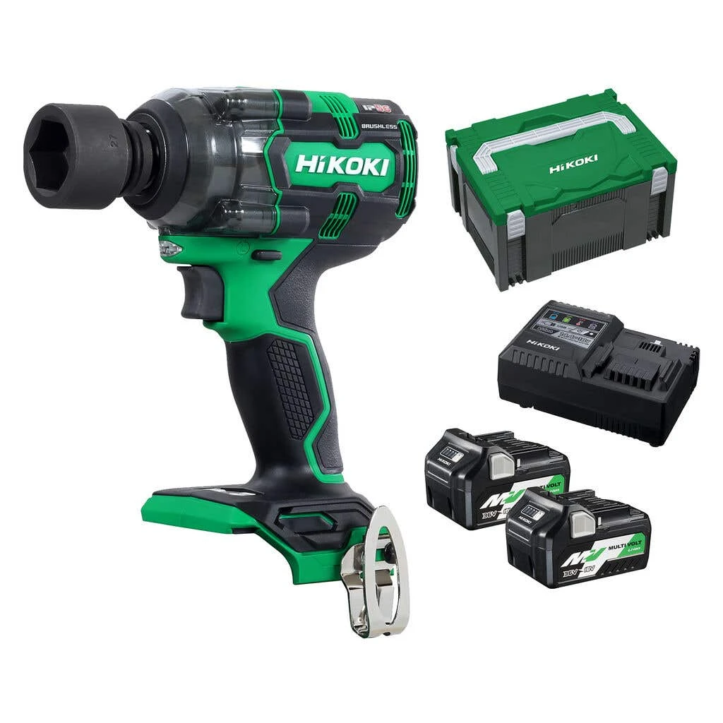 HiKOKI Impact Wrench 18V Brushless Kit 12.7mm 1/2" 1 HiKOKI Impact Wrench 18V Brushless Kit 12.7mm 1/2"