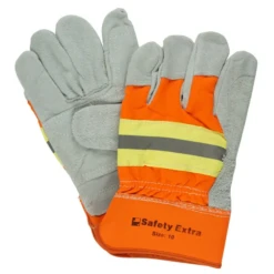 Medalist Hi Vis Split Leather Gloves