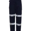 Green Hip Reflective Cargo Pants Navy Blue